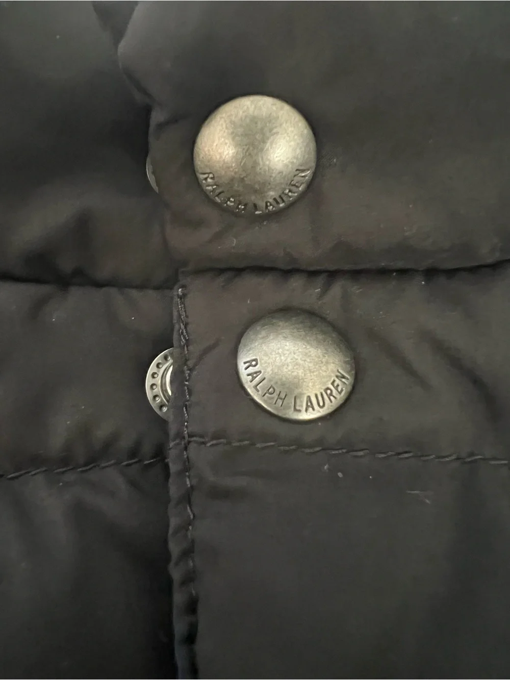 Ralph Lauren Polo Puffer Vest Kids 2T Blue Black Reversible Down Old English